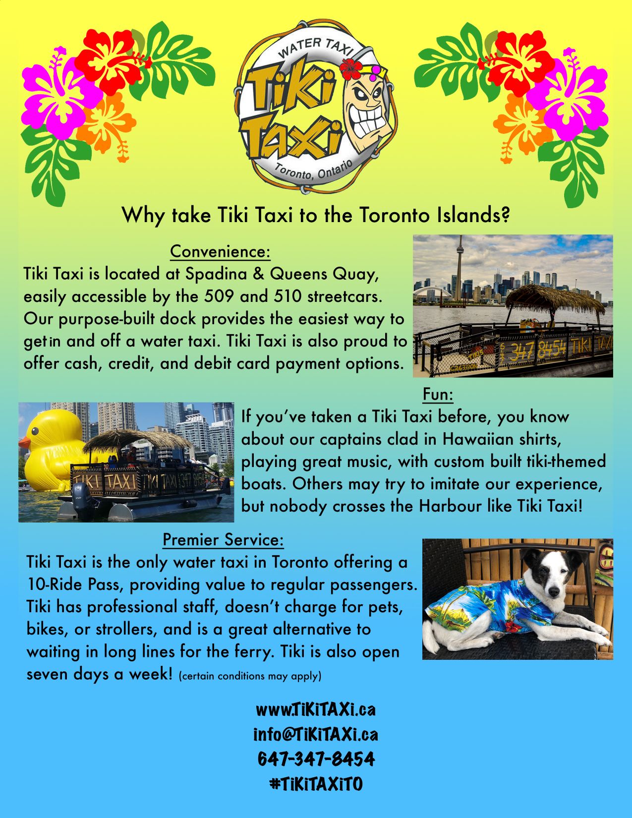 Tiki Taxi The Scoop Advertisement