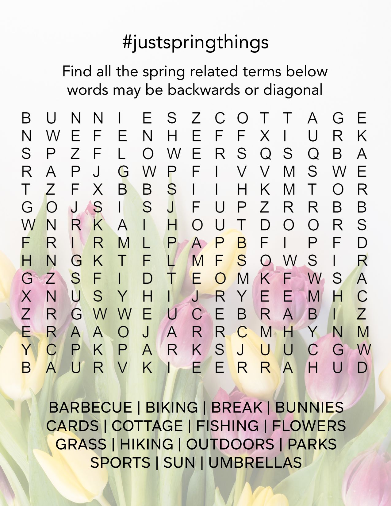 May and June Scoop Wordsearch