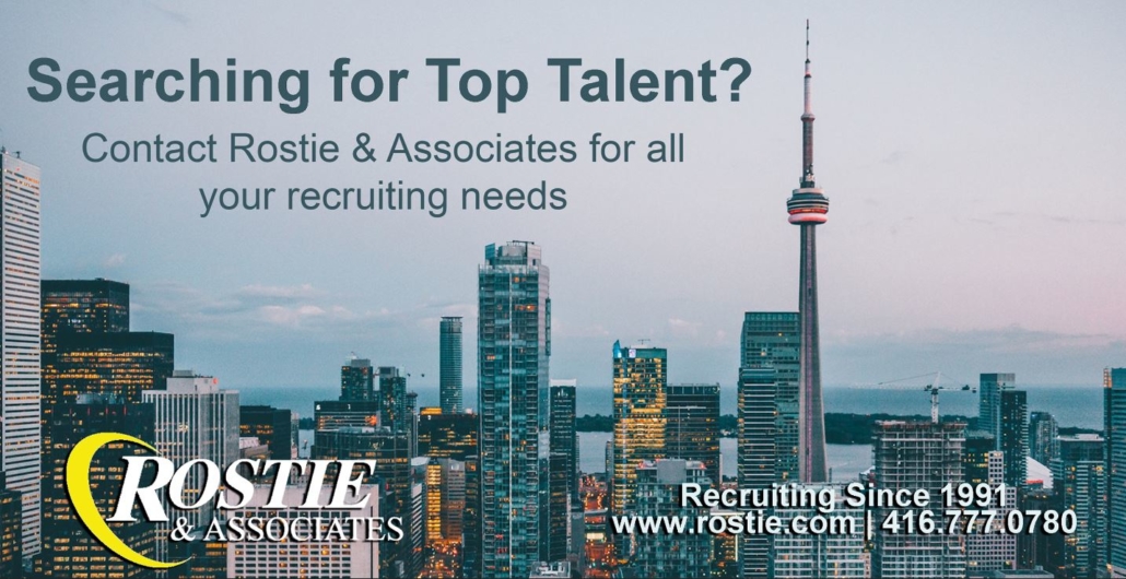 Rostie and Associates Recruiter Advertisement