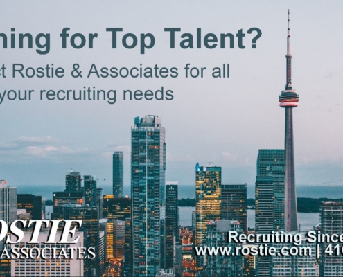 Rostie and Associates Recruiter Advertisement